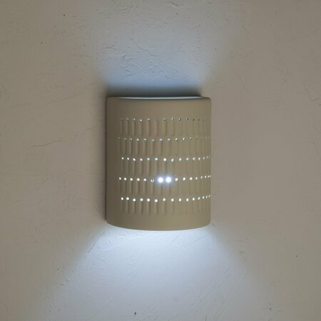 LUXURY LIGHTING Zenia 10 in. High Ceramic Outdoor Wall Light, Cottonwood 101-01 CW-ud-7